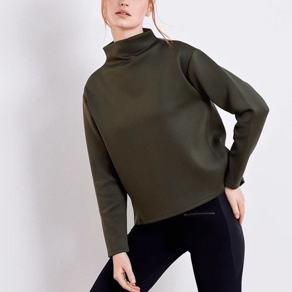 ADAY Tops Aday Like A Boss Scuba Sweatshirt Moss Green M Poshmark
